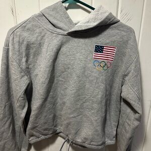 Team Apparel Light Gray Hoodie with Red Tag
